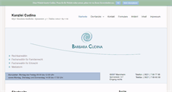 Desktop Screenshot of kanzlei-cudina.de